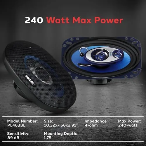 Pyle PL463BL Review: Budget 4x6 Car Speakers Ranked image 2