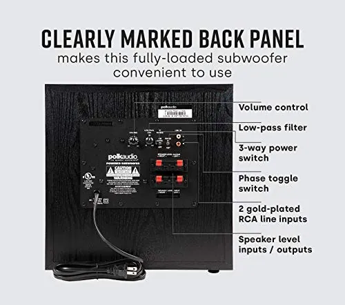 Polk Audio PSW10 Review: Powered Home Audio Subwoofer image 5