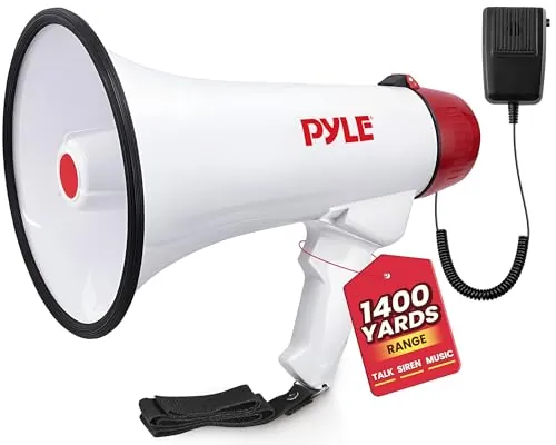 Pyle PMP40 Megaphone Review: 40W Bullhorn Ranked