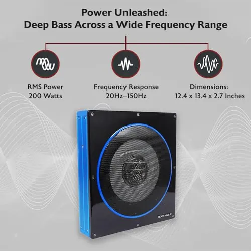 Rockville RW10CA Review: Slim Powered Car Subwoofer image 2