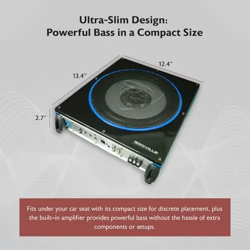 Rockville RW10CA Review: Slim Powered Car Subwoofer image 3