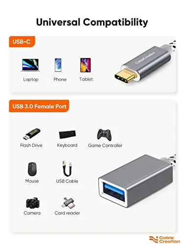 CableCreation USB to USB C Adapter Review: USB-C OTG Cable image 6