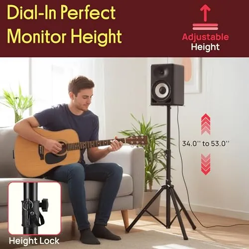 Pyle PSTND32 Review: Adjustable Studio Monitor Stands image 2
