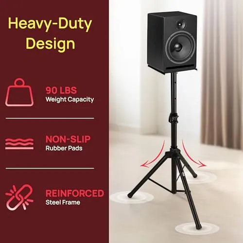 Pyle PSTND32 Review: Adjustable Studio Monitor Stands image 5