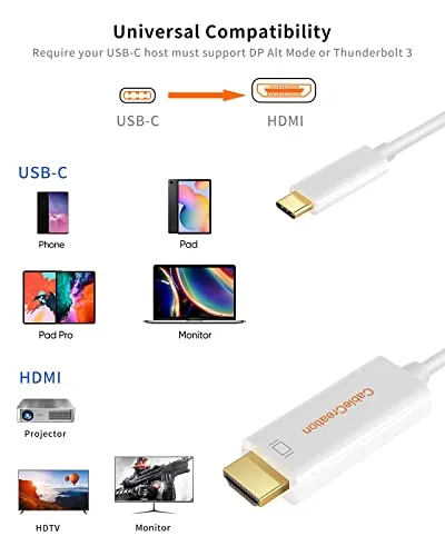 CableCreation USB C to HDMI Cable Review: 4K 60Hz Ranked image 3