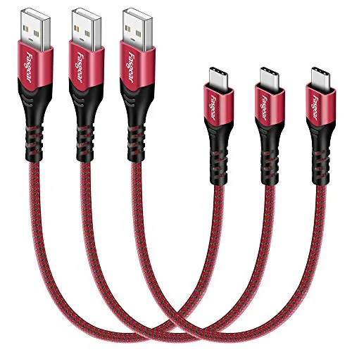 Fasgear 1ft USB-C Cable Review: Short USB-A Charging Cords