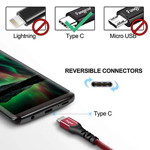 Fasgear 1ft USB-C Cable Review: Short USB-A Charging Cords image 2