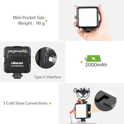 ULANZI VL49 Review: Portable LED Video Light Ranked image 2