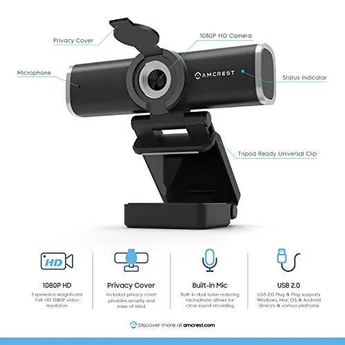 Amcrest AWC195-B Webcam Review: 1080p Value Ranked image 2