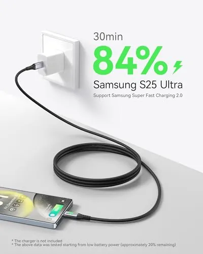 INIU 100W USB-C Cable Review: 6.6ft Charging Cord image 3