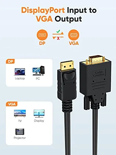 CableCreation DisplayPort to VGA Cable Review image 4