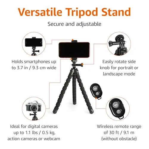 Amazon Basics Flexible Tripod Review for Phones and Cameras image 2