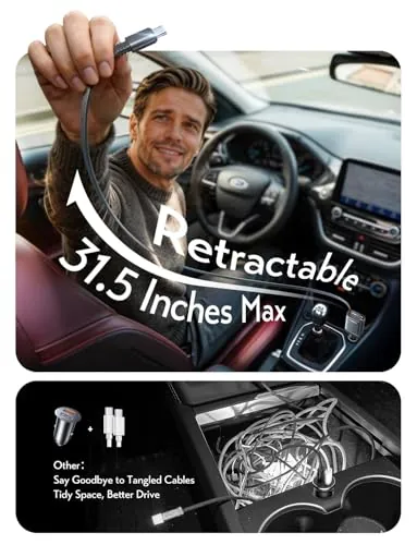 LISEN Retractable USB-C Car Charger Review image 5