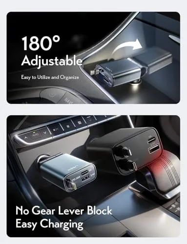LISEN Retractable USB-C Car Charger Review image 6