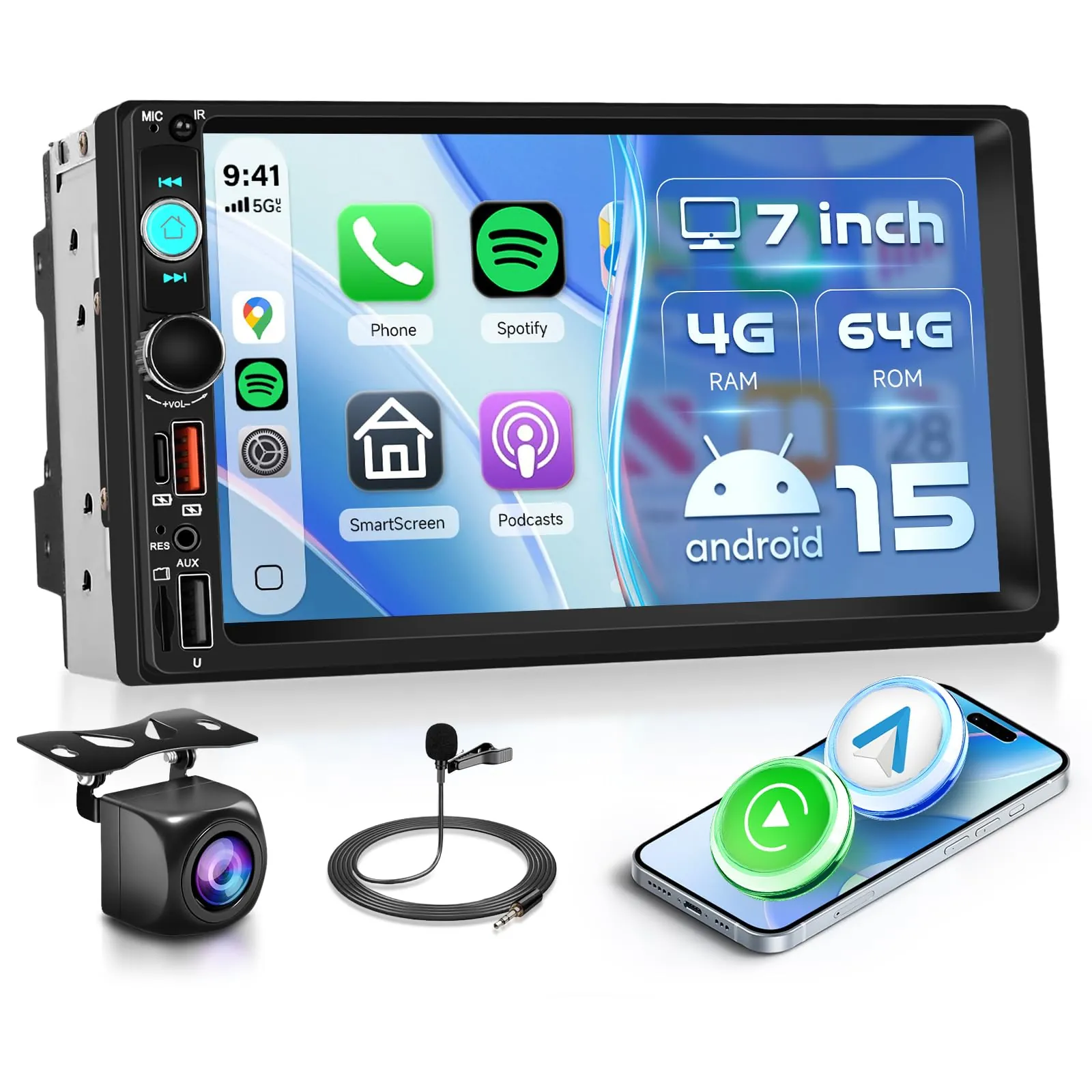 Podofo Android 15 Double Din Car Stereo Review image 8